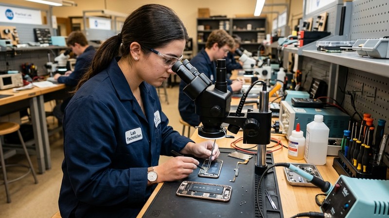 Smartphone disassembly and display replacement