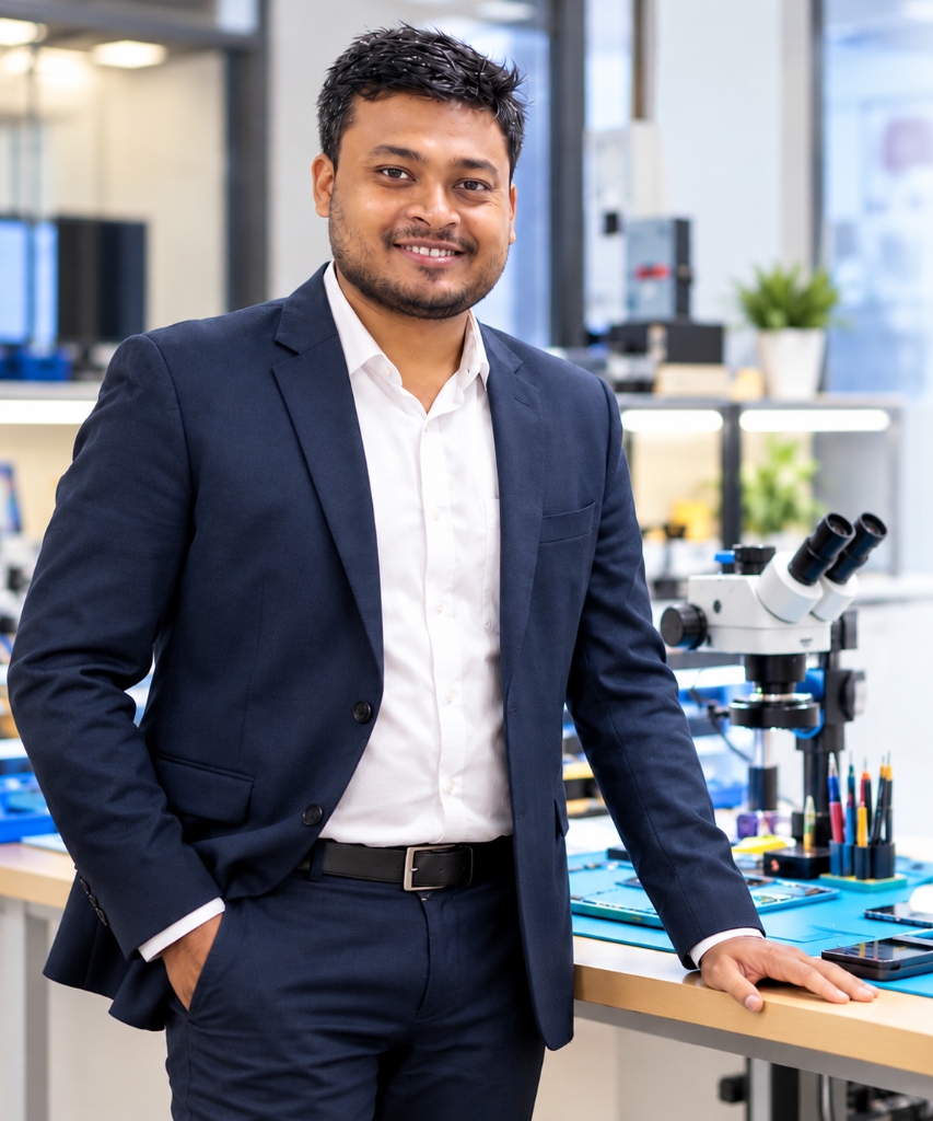 Sandip Sir, experienced mobile phone repair trainer and mentor at Smartphone Service and Training